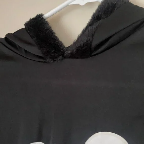 Black Ghost Halloween Poncho Costume - Picture 5 of 8